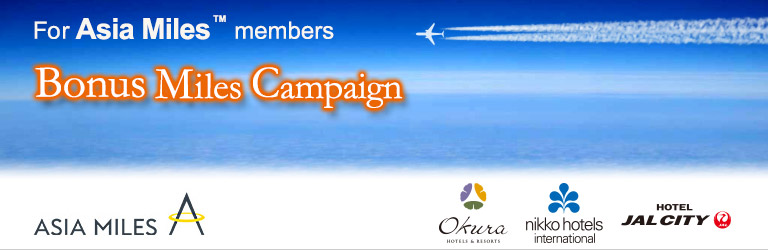 For Asia Miles members Bonus Asia Miles Campaign