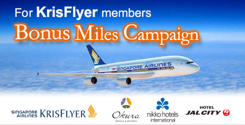 For KrisFlyer members Bonus Miles Campaign